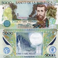 *5000 Pesos Kolumbia 1999-2014, P452 UNC - Kliknutím na obrázok zatvorte -